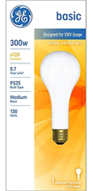 GE 73790 300W 130V Basic Incandescent Light Bulb - £13.56 GBP