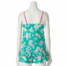 STAR &amp; SKYE Pajamas Women&#39;s Printed Camisole &amp; Shorts Pajama Set Teal Fl... - $24.99