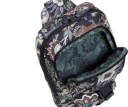 Vera Bradley Backpack Womens Utility Sling Bag Plaza Java Navy Day Adventures - £35.61 GBP