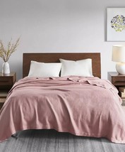 Madison Park Egyptian Cotton Twin Blanket Rose T4103697 - £38.72 GBP