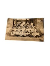 Rppc Postcard School Classroom Photo Real Photo Postcard Old Vtg B&amp;W Unposted - £42.60 GBP