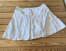 Women With control NWOT Women’s Cotton Jersey Pleated skort Size L White O2 - $19.70