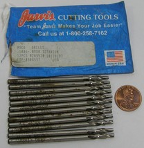 Jarvis Cutting Tools HSCO Drills .1406-.0980 Titanium   12 count   old s... - £16.01 GBP