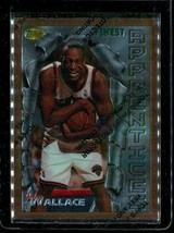 1995-96 Topps Finest Chromium Basketball Card 10 - A8 John Wallace Knicks - £10.04 GBP