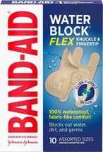 Band-Aid Brand Water Block Flex 100% Waterproof Adhesive Bandages for Knuckles &amp; - £15.97 GBP