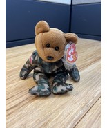 Vitnage 2002 Ty Beanie Baby Babies Hero the Bear USO P.V.C. Pellets Erro... - $282.73 MXN