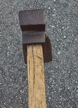 Vintage Adze Axe With Wooden Handle Woodworking Tool image 5