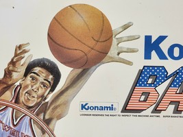 Original Vintage Konami Super Basketball Arcade Marquee - $24.75