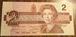 1986 Bank Of Canada Two Dollars 2$ Bank Note - £5.37 GBP