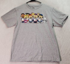 Peanuts T Shirt Unisex Medium Gray Choir Graphics Print Short Sleeve Cre... - $14.79