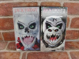 Jack Frost 1 &amp;2 LOT VHS Lenticular Cover A-Pix Cult Slasher 90s Horror Movie - £80.28 GBP