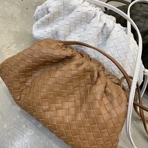 Full Grain Woven Leather Pouch/ Shoulder/ Clutch Bag I’m No Bottega - £178.30 GBP