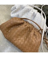Full Grain Woven Leather Pouch/ Shoulder/ Clutch Bag I’m No Bottega - £177.22 GBP