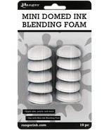 Mini Domed Ink Blending Foams 10/Pkg-For IBT40965 - £12.97 GBP