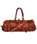 Borsa da viaggio GRANDE fatta a mano qualità vintage in pelle borsone uo... - £115.33 GBP