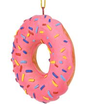 Tree Buddees Pink Donut with Sprinkles Food Christmas Ornament Desert Or... - $15.95