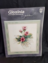 Vintage Janet Powers Gloxinia Cross Stitch Pattern (1990) Green Apple Co # 602 - £3.74 GBP