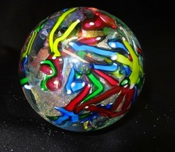 Glass Eye Studio Handcrafted Dichroic Series 3 inch Reflection Paperweig... - $86.00