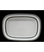 Arabia Finland Salla 14 Inch Oval Serving Platter White Gray Trim Inkeri... - $1,643.84 MXN