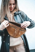 Small Leather Pouch for Women, Leather Fanny Pack and Waist Bag, Small Ladies Le - £91.21 GBP