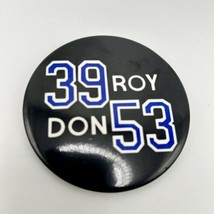 VTG 1993 LA Dodgers Don Drysdale / Roy Campanella Memorial Jersey Pin Button - £9.29 GBP