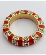 Lauren G Adams Stackable Gold Strip Tease Taupe Brown Ring R-63502G, Siz... - £18.62 GBP