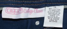 E5 College Classics Womens Notre Dame Jeans Size 13 Medium Wash Skinny image 7
