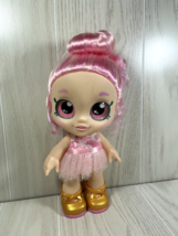 Kindi Kids Fun Time Friends Pirouetta 10&quot; bobblehead doll pink hair dress Moose - £12.23 GBP
