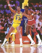 Kareem ABDUL-JABBAR &amp; Ralph Sampson 8X10 Photo La Lakers Basketball Nba Rockets - £4.01 GBP
