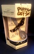 The Original Mason Cash Puppy Gift Set Porcelain Dog feeding Bowl Collar Spoon - £19.39 GBP
