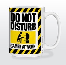 Do Not Disturb Gamer at Work Funny Coffee Tea Cocoa Mug 15oz Neat Gift Idea - £9.27 GBP