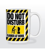 Do Not Disturb Gamer at Work Funny Coffee Tea Cocoa Mug 15oz Neat Gift Idea - £9.39 GBP