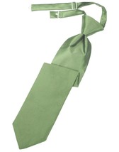 Sage Luxury Satin Kids Necktie - $15.00
