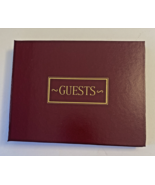 Hortense B Hewitt Burgundy Guest Book 7 1/2&quot; x 5 3/4&quot; - €16,17 EUR