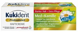KUKIDENT Strong Denture Adhesive Cream: Chamomile Made in Germany FREE S... - $10.88