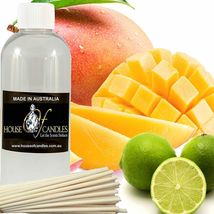 Thai Lime &amp; Mango Scented Diffuser Fragrance Oil FREE Reeds - £10.48 GBP+