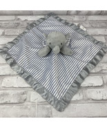 Circo Elephant Security Blanket Lovey Plush Gray &amp; White Striped Grey Ta... - £13.58 GBP