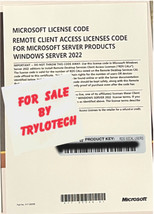 Microsoft Windows Server 2022 Remote Desktop 50Users Factory Sealed License Pack - £463.14 GBP