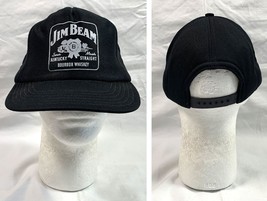 Vintage Jim Beam Kentucky Straight Bourbon Whiskey Snapback Baseball Hat Mens - £17.08 GBP