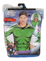 Marvel Avenger&#39;s Adult Men&#39;s Green Hulk Hoodie Zip Up Sweatshirt Costume - L/XL - £14.62 GBP