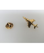 Harrier Jumpjet Gold Plated Pewter Lapel Pin Badge Handmade In UK - $139.93 MXN