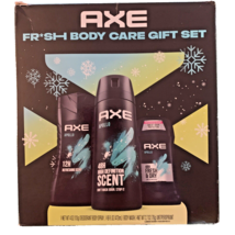 AXE Apollo Men&#39;s 3 piece Gift Set Body Spray, Deodorant, Body Wash Open Box - £14.10 GBP