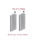  Hip Flasks (2 Pack) Pocket Flask   Gifts under $20 1 for you 1 for your... - £16.67 GBP