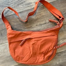 Large Nylon Crescent 3 Zipper Bag Rust - $719.68 MXN