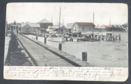 1908 Water Front in Corpus Christi TX Texas Postcard Boat Schooner Sailboat - £7.44 GBP