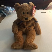 TY Beanie Baby Fuzz 1999 Brown With Tag Bear - £7.66 GBP