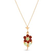 Flower Petite Pendant Small Galaxy Gold GG 14k Solid Yellow Gold Necklac... - £252.15 GBP+