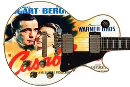 Guitar Skin Axe Wrap Casablanca Bogart Vintage Vinyl Poster Right Electr... - $44.50
