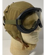 WWII, AAF, ARMY AIR FORCE, A-9, FLIGHT HELMET, SUMMER, MARKED SIZE IS LARGE - $75.00