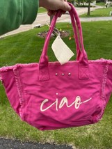PS SUMMER CIAO TOTE PURSE BAG WITH EXTRA BAG STRAP, ADJUSTABLE PINK 11 x... - $23.27